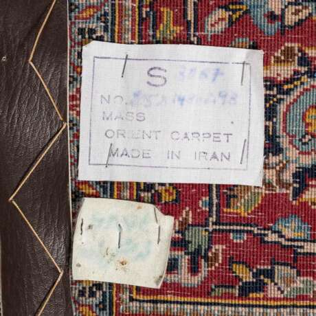 Oriental carpet. KASHAN/PERSIA, c. 1960, 205x143 cm. - Foto 3