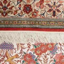 Oriental silk carpet. PERSIA, 20th century, 153x103 cm.