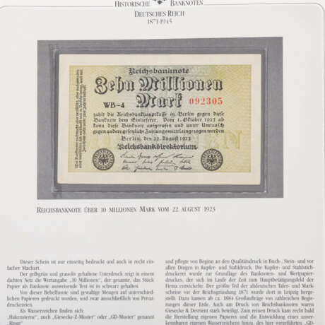 Collection Banknotes of the German Reich, ex. 1871/1945, - photo 6