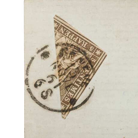Switzerland - 1861, diagonally halved seated Helvetia at 5 centimes, - фото 2