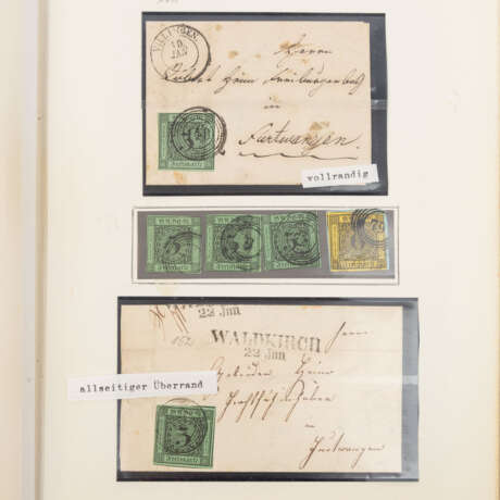 Old Germany Baden to Württemberg 1850-1870 **/O/* and covers - Foto 4