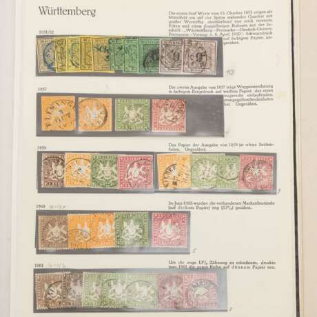 Old Germany Baden to Württemberg 1850-1870 **/O/* and covers - фото 58