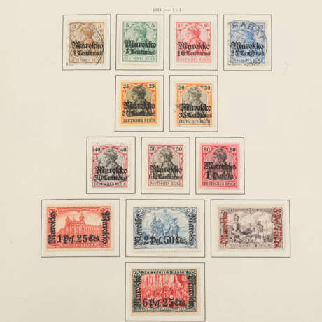 Germany ex 1851-1945, in condition */**/O, in Schaubek screw post binder, - Foto 65