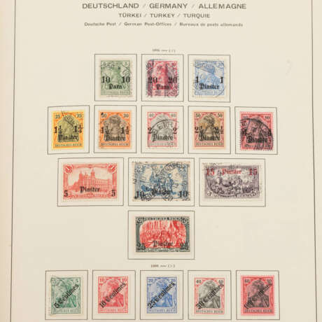 Germany ex 1851-1945, in condition */**/O, in Schaubek screw post binder, - Foto 67