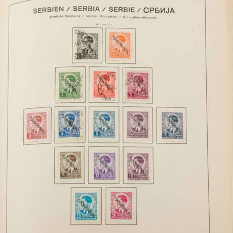 Germany ex 1851-1945, in condition */**/O, in Schaubek screw post binder, - Foto 81