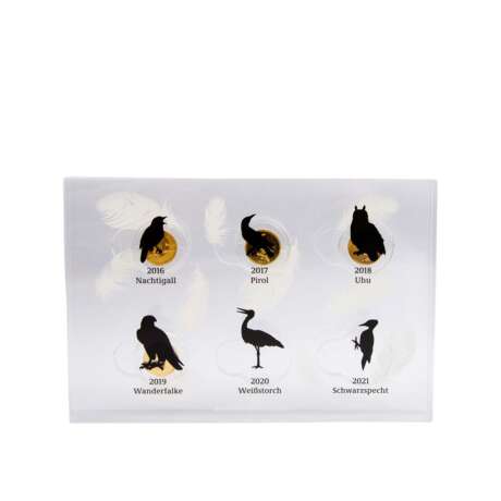 FRG - 4 x 20 Euro, motif native birds, GOLD, - photo 2