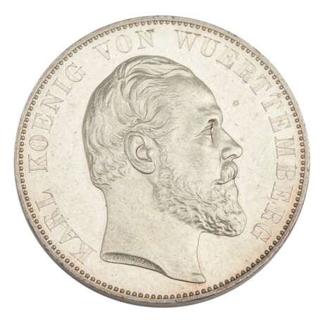Württemberg - Double Thaler 1871, Ulm Cathedral, King Karl, - photo 1