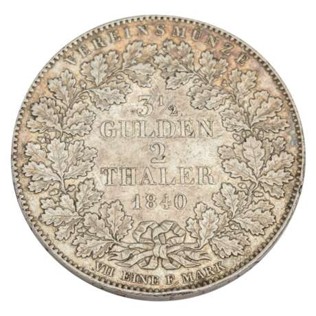 Frankfurt, city - double thaler 1840, - Foto 2