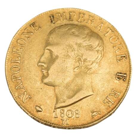 Kingdom of Italy/Gold - 40 Lire 1808/ Milan, Napoleon I., - photo 1