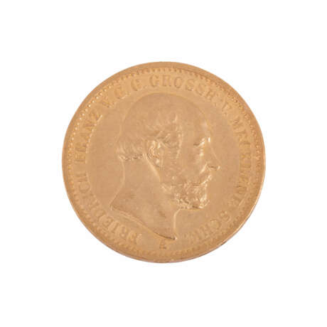 Mecklenburg-Schwerin/Gold - 20 Mark 1872/A, Grand Duke Friedrich Franz, - photo 1