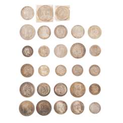 German Empire - 28 coins on tableau,