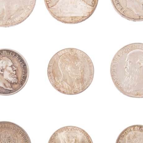 German Empire - 28 coins on tableau, - фото 9