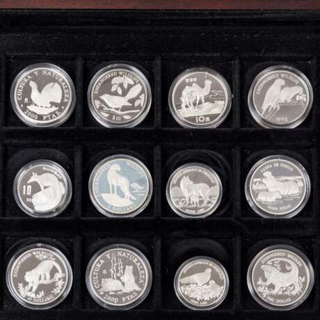 Endangered Wildlife - Superb collection of over 100 silver coins, ex 1991/96, - Foto 4