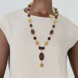VAN CLEEF & ARPELS SNAKEWOOD AND GOLD NECKLACE - фото 2