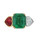 EMERALD, RUBY AND DIAMOND RING - фото 4