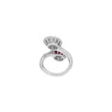 RUBY AND DIAMOND TWIN-STONE RING - фото 7