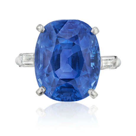 SAPPHIRE AND DIAMOND RING MOUNTED BY CARTIER - photo 4