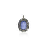 ANTIQUE SAPPHIRE AND DIAMOND PENDANT - photo 4