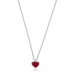 CARTIER RUBY AND DIAMOND PENDANT-NECKLACE