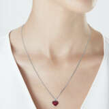 CARTIER RUBY AND DIAMOND PENDANT-NECKLACE - photo 2