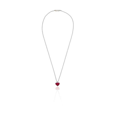 CARTIER RUBY AND DIAMOND PENDANT-NECKLACE - Foto 4