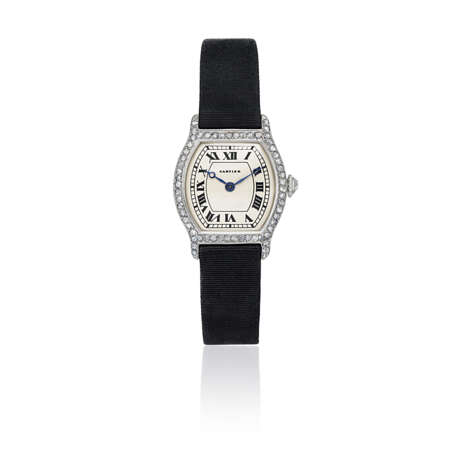 NO RESERVE | CARTIER BELLE ÉPOQUE DIAMOND 'TORTUE' WRISTWATCH - photo 1