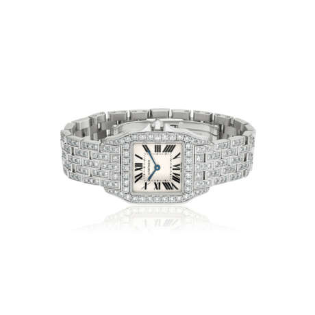 CARTIER DIAMOND 'SANTOS DEMOISELLE' WRISTWATCH - Foto 3