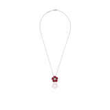GRAFF RUBY AND DIAMOND FLOWER PENDANT-NECKLACE - photo 3