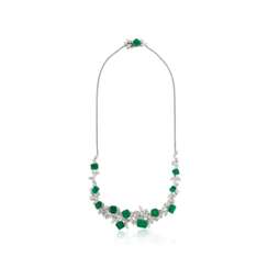 NO RESERVE | EMERALD AND DIAMOND NECKLACE
