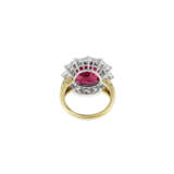 COLORED SAPPHIRE AND DIAMOND RING - Foto 3