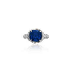 TIFFANY & CO., JEAN SCHLUMBERGER SAPPHIRE AND DIAMOND 'WRAP' RING