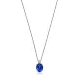 CARTIER SAPPHIRE AND DIAMOND PENDANT NECKLACE - фото 1