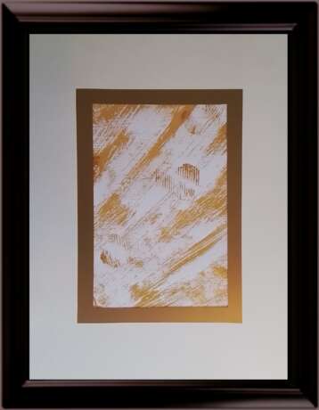 Design Painting “Охра и золото  6.”, Бумага Colotech, Engraving, Abstractionism, Uzbekistan, 2022 - photo 4