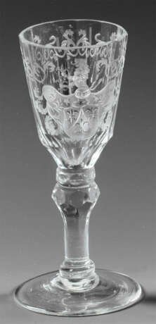 Kleiner schlesischer Barock-Pokal mit Wappen - Foto 1
