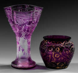 Zwei Jugendstil- und Art-Déco-Vasen