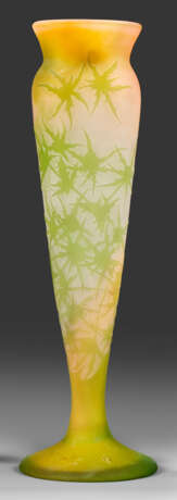 Vase mit Distel-Dekor von Emile Gallé - Foto 1
