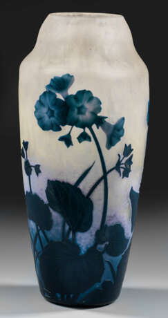 Große seltene Daum-Vase mit Schlüsselblumen-Dekor - photo 1