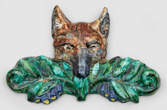 Wandrelief mit Fuchs aus dem Umkreis von Michael Powolny - Foto 1