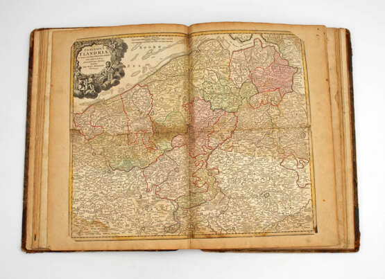 Atlas mit 24 Karten um 1800. - Foto 1
