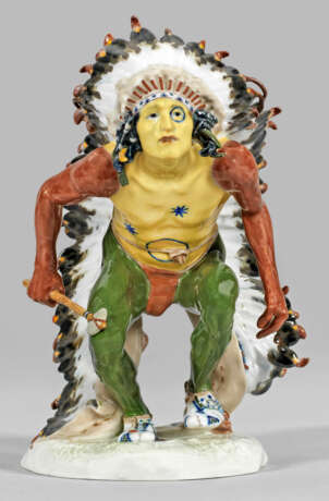 Seltene Figur eines tanzenden Indianers - photo 1