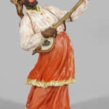 Äußerst seltene Figur eines orientalischen Banjospielers - Foto 1