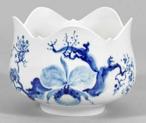 Cachepot mit Dekor "Blaue Orchidee"