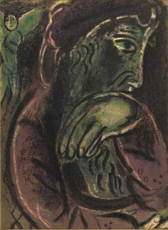 CHAGALL, Marc: "Hiob in der Verzweiflung". - Foto 1