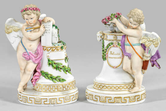 Paar allegorische Meissen Amorettenfiguren - фото 1