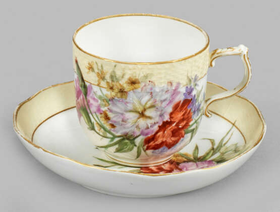 Ziertasse mit Blumendekor - photo 1