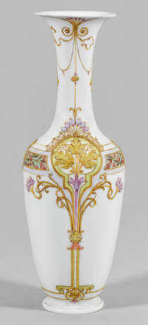 Jugendstil-Vase mit Emaildekor - photo 1