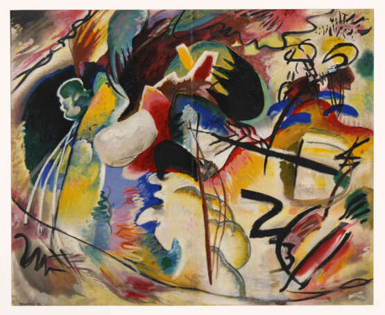 KANDINSKY, Wassily: "Tableau avec formes blanches". - photo 1