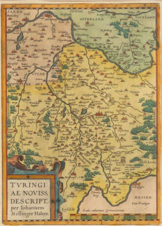 Landkarte Thüringen - Foto 1