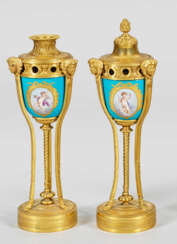 Paar Napoleon III-Cassolettes