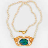 Feines Perlcollier mit Opal - photo 1